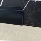 Rodape Poliestireno 15cm Preto Frisado 2,40 Metros