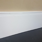 Rodapé Poliestireno 20cm de Altura Frisado Branco (20x1x240cm