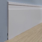 Rodapé Poliestireno 20cm de Altura Frisado Branco (20x1x240cm