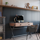 Rodapé Poliestireno 3547 Liso Black 240x10cm Santa Luzia