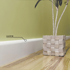 Rodapé Poliestireno 446 Branco 2,4mx7cm Santa Luzia