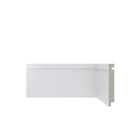Rodapé Poliestireno 457 Frisado Branco 240x10cm 5 Unidades Santa Luzia
