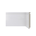 Rodapé Poliestireno 480 Frisado Branco 240x15cm Santa Luzia