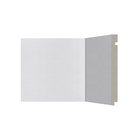 Rodapé Poliestireno 506 Liso Branco 240x20cm Santa Luzia