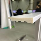 Rodape Poliestireno 7cm Branco Liso - 2,4 Metros