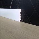 Rodape Poliestireno 7cm Branco Liso - 2,4 Metros