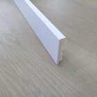 Rodape Poliestireno 7cm Branco Liso - 2,4 Metros