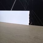 Rodape Poliestireno 7cm Branco Liso - 2,4 Metros