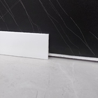 Rodapé Poliestireno 7cm Liso Branco - 2,4 Metros