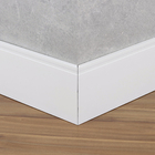 Rodapé Poliestireno B154 Frisado Branco 220x15cm Bellitas