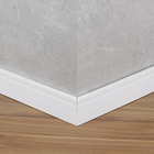 Rodapé Poliestireno B74 Frisado Branco 220x7cm Bellitas