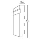 Rodapé Poliestireno Frisado 10cm - 2,4 Metros