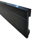 Rodape Poliestireno Frisado 10cm Preto - 2,4 Metros