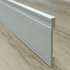 Rodape Poliestireno Frisado 15cm Branco - 2,4 Metros