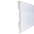 Rodapé Poliestireno Frisado 7x240cm Branco Moldurama