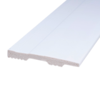 Rodapé Poliestireno Frisado 7x240cm Branco Moldurama