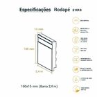 Rodapé Poliestireno Frisado Preto 10cm Br 2,40m - Arquitech 5