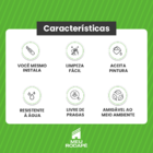 Rodapé Poliestireno Liso 16 metros Altura 10cm Meu Rodapé