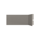 Rodapé Poliestireno Liso 454 Titanium 240x10cm Santa Luzia