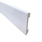 Rodape Poliestireno Liso 7x1x200 Branco - Passa Fio