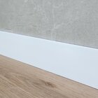 Rodape Poliestireno Liso 7x1x200 Branco - Passa Fio