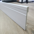 Rodape Poliestireno Slim Frisado 10cm Branco 2 Metros