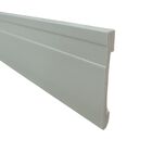 Rodape Poliestireno Slim Frisado 10cm Branco 2 Metros