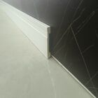 Rodape Poliestireno Slim Frisado 10cm Branco 2 Metros