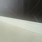 Rodape Poliestireno Slim Frisado 10cm Branco 2 Metros