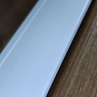 Rodape Poliestireno Slim Frisado 7cm Branco  2 Metros