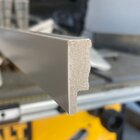 Rodape Poliestireno Slim Liso 03cm branco 2 metros