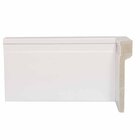 Rodapé Poliestireno Sobrepor Frisado Branco 12cm X 15mm X 2,4