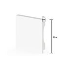 Rodape Poliestireno Vide 10x1,3x240 Branco - 50810 Arquitech