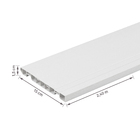 Rodapé PVC Branco 240x15cm Permatti
