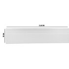 Rodapé Pvc Liso 10cmx15mmx2,40m Caixa Com 14,4m Linear - Caix