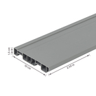 Rodapé PVC Universal Cinza Claro 240x10cm Permatti