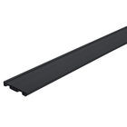 Rodapé PVC Universal Preto 240x10cm Permatti