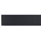 Rodapé PVC Universal Preto 240x15cm Permatti