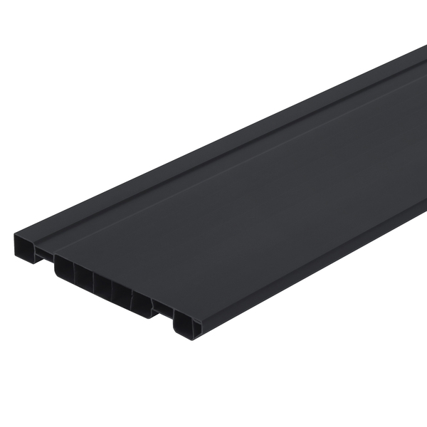Rodapé PVC Universal Preto 240x15cm Permatti