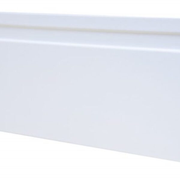 Rodape Royal Mdf 15cm Branco C/friso 2,40