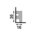 Rodapé Santa Luzia 466 Fendi 3cm – Poliestireno Liso 2,40M