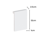 Rodape Sobrepor Poliestireno 12cm 50712 Arquitech