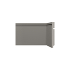 Rodapé Universal 240x15x1,6cm Plástico 480RP Cinza Titanium Santa Luzia