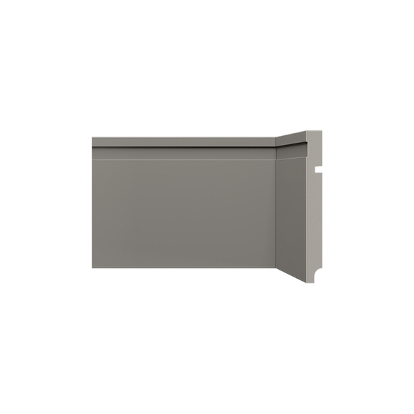 Rodapé Universal 240x15x1,6cm Plástico 480RP Cinza Titanium Santa Luzia