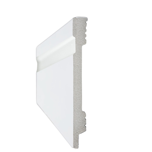 Rodapé Universal em Poliestireno Frisado 15x240cm Moldurama | Leroy Merlin