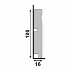 Rodappe Poliest 10cm Frisado Fendi 457 Santa Luzia (1un)