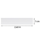 Rodateto de MDF Naval Branco RT01A Premium 7x240cm Artens