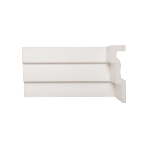 Rodateto De Poliestireno 12cm X 30mm Liso 2,0 Metro Linear -