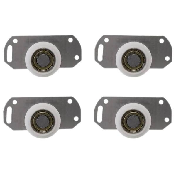 Rodinha Porta Deslizante Correr Roldana De Ferro Kit 4 Und