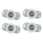 Rodinha Roldana Porta Guarda Roupa 4 Pças Kit Completo